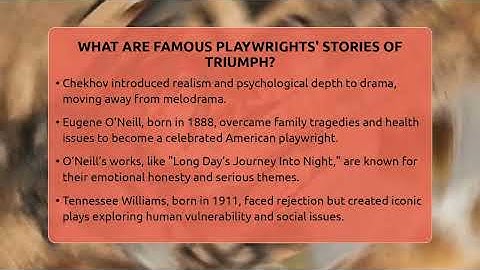 What Are Famous Playwrights