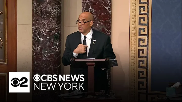 New Jersey Sen. Cory Booker gives record-breaking speech