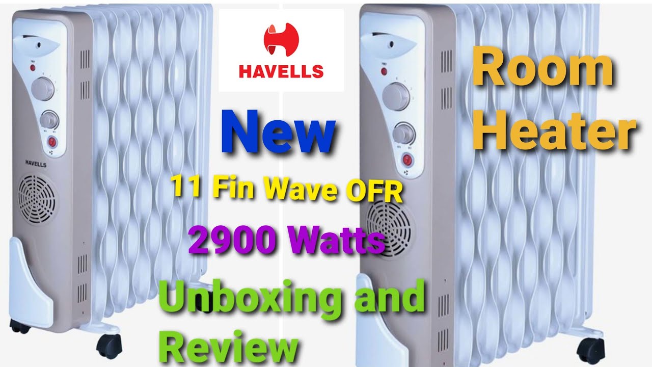 Havells OFR 11 Wave Fin Oil Heater Unboxing and Review after one month use  - YouTube