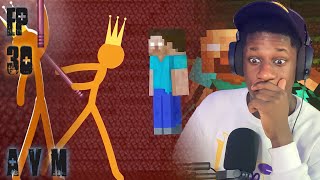 The KING VS HEROBRINE?! | Animation VS Minecraft Shorts 30 Reaction