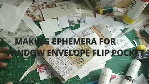 MAKING EPHEMERA FOR WINDOW ENVELOPE FLIP POCKET