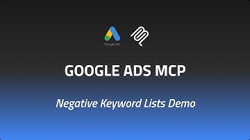 Google Ads MCP: Add Negative Keyword Lists with One Command from Claude