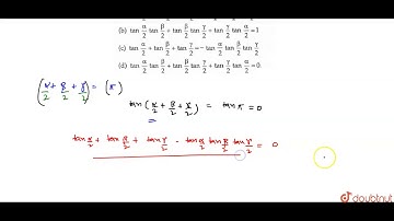 If `alpha+beta+gamma=2pi` then