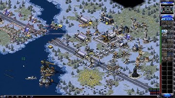 Red Alert 2 - 1 vs 7 Brutal Enemies With super weapons!