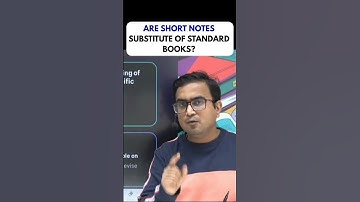 ARE SHORT NOTES SUBSTITUTE OF STANDARD BOOKS?🧾 | Reality of standard books