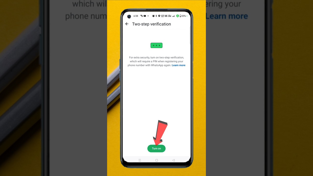 How to enable two step verification in WhatsApp 