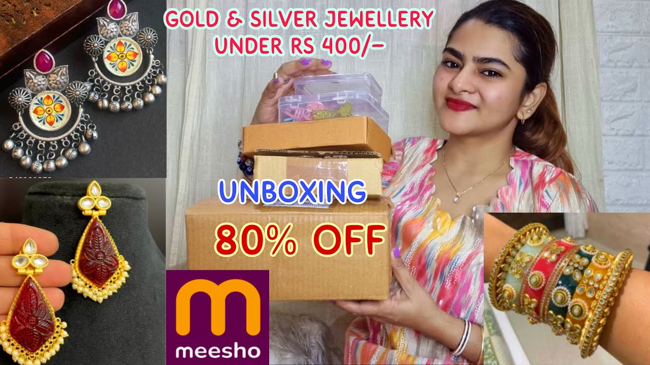 MEESHO Silver & Gold under Rs 400 | Meesho latest Designer Jewellery ...