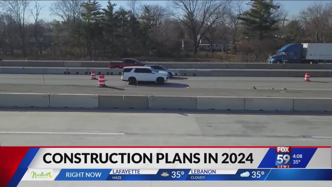 Indianapolis road construction projects slated for 2024 YouTube