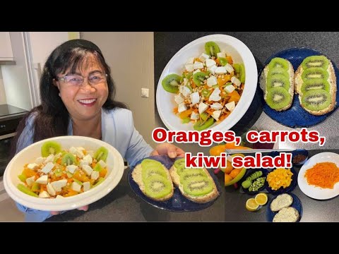 How to make my own version of oranges, carrots, kiwi salad?
