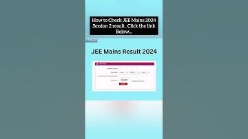 JEE mains 2024 session 2 result out - How to check ? JEE Mains Result full details #jee #jeemains