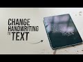 How to Change Handwriting to Text on iPad (tutorial)