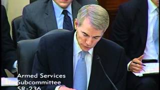 Portman Questions Panel on Impact of Sequestration to National Security at Armed Services Hearing