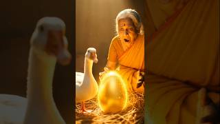 The Grandmother and the Golden Goose 🦆👵|| #ai #shorts #bangla