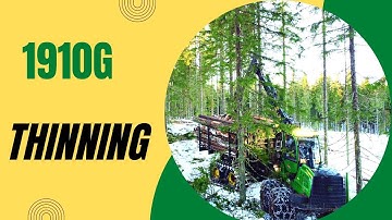 John Deere 1910G Forwarder: Maneuvering Among Norway