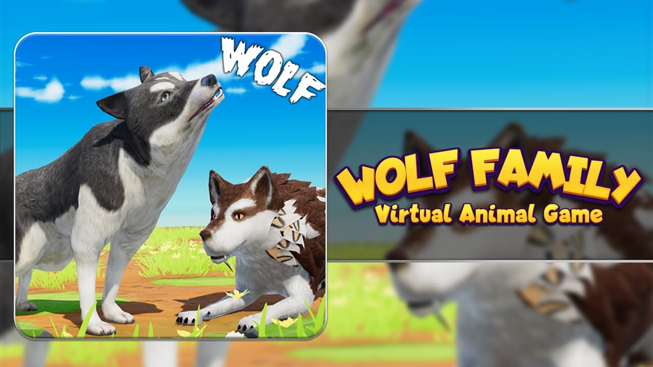 Virtual Wild Arctic Wolf Family Sim 3D