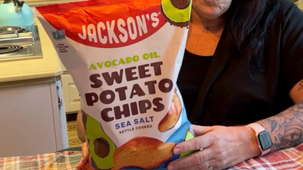 Jacksons Avocado Oil Sweet Potato Chips review YouTube
