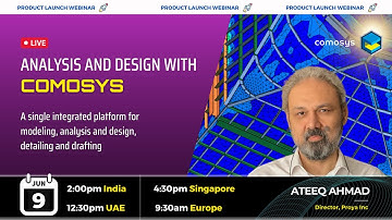 Register for COMOSYS product launch webinar on Analysis & Design | 9 June 2022