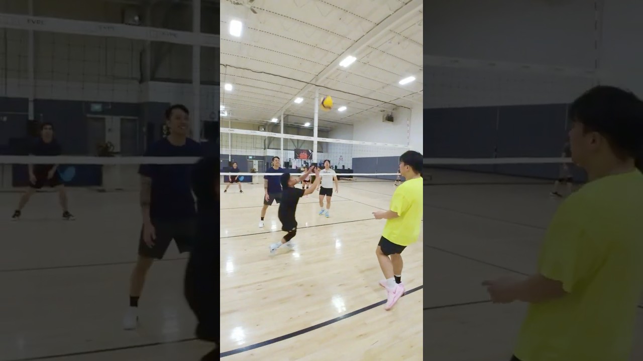 F1 Racer Plays Volleyball For the First Time 
