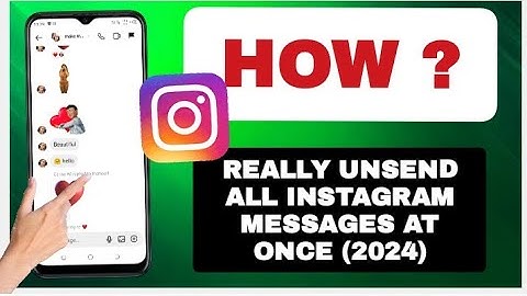 How To REALLY Unsend All Instagram Messages At Once (2024)