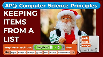 BJC Unit 2 Lab 3 Page 2: Keeping Items from a List