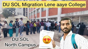 DU SOL Migration Certificate lene aaye College | DUNorth Campus | Aj Lifezone