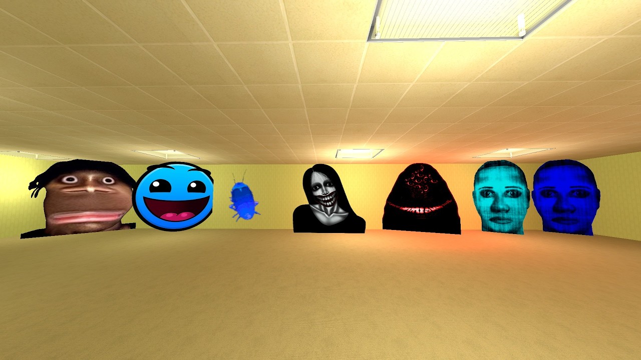 unlimited nextbots in backrooms in garrys mod #Gmod_#Nextbots_#Criminal_Gmod