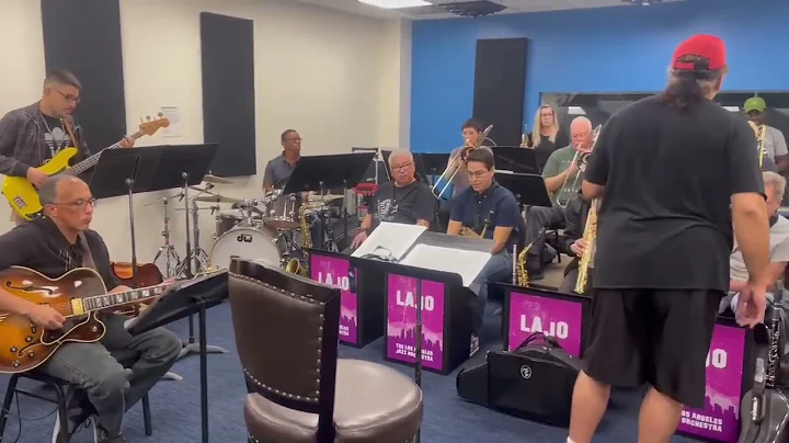 The LA JAZZ ORCHESTRA rehearsal for the RUSSELL THOMPKINS JR. from the STYLISTICS show on the 27th!