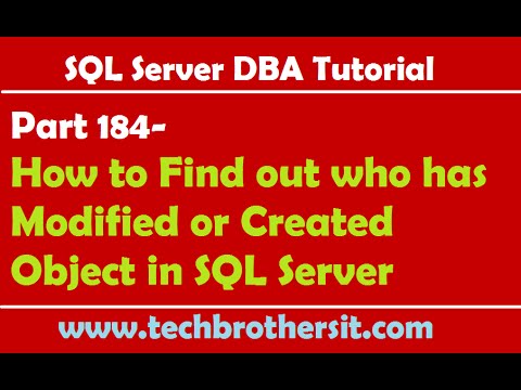 Video: Apakah Sp_who dalam SQL Server?