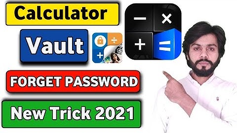 calculator app lock forgot password || How to reset your password from calculator hide app 2021
