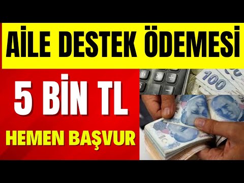 AİLE DESTEK PAKETİ 2023 ne kadar 5 BİN TL destek ödemesi sosyal yardım paketi ne kadar son dakika