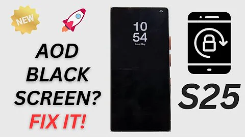Galaxy S25/S25+/Ultra: Fix the Always on Display Lock Screen Only Shows a Black Background