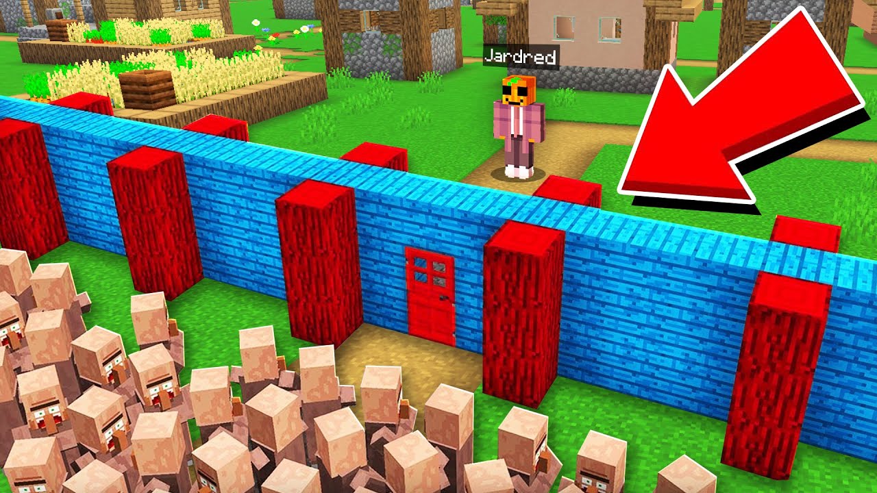 Hice Un MURO para SEPARAR Mi ALDEA de Minecraft!