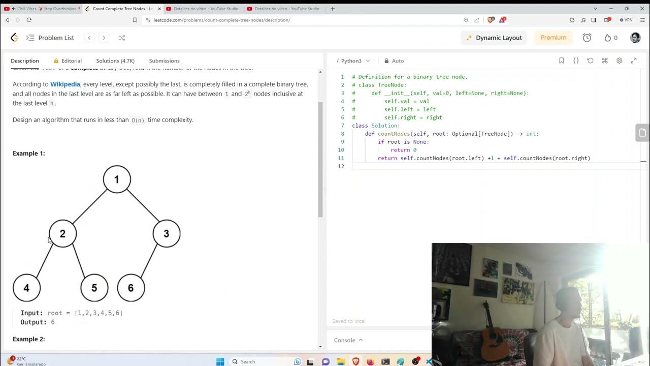 💻Solving All LeetCode Problems with PYTHON 🐍 - 222 Count Complete Tree ...