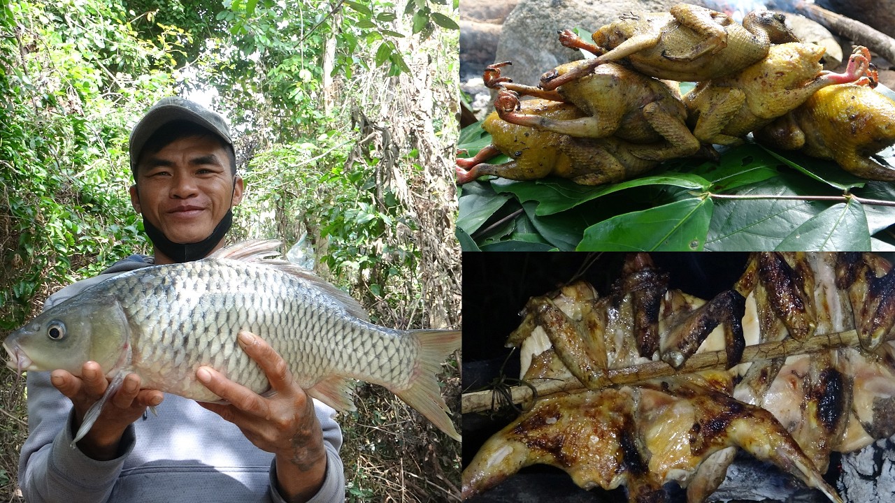 Leo Núi Lội Sông Tìm Thức Ăn | Fishing in Deep Jungle Survival - P3