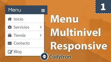 🟠 Como hacer un Menú Responsive Multinivel con Html, Css y Jquery  | Parte 1