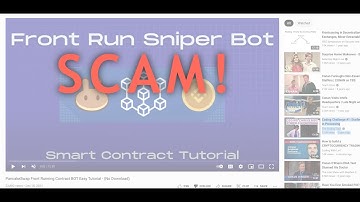 Front Run Sniper Bot - Scam!