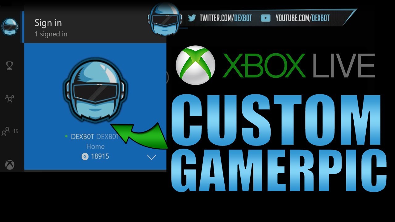 How To Upload A Custom Xbox Gamerpic Tutorial Youtube