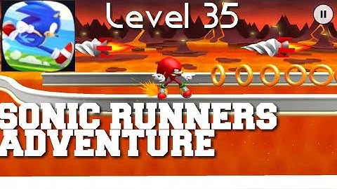Sonic Runners Adventure Lava Mountain Level 35 Walkthrough Gameplay Android/iOS