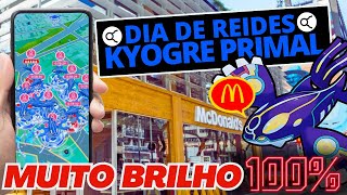 MAPA INSADO, MUITO BRILHO E 100% KYOGRE! REIDES KYOGRE PRIMAL! #pokemongo