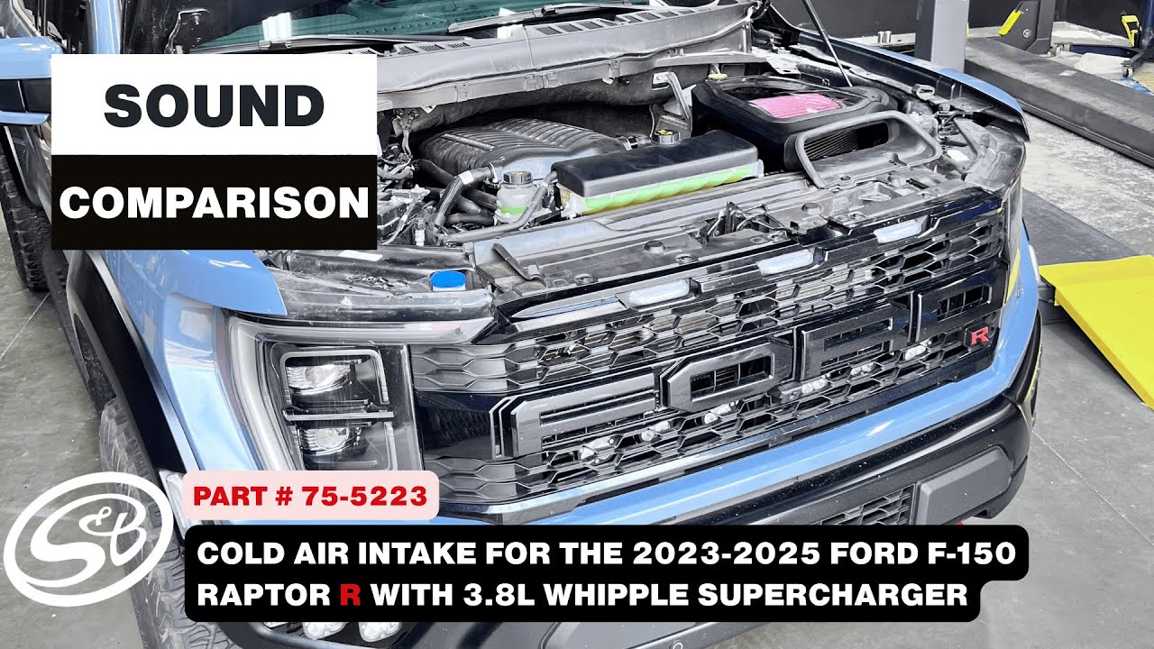 S&B Intake Sound Comparison | 2023-2025 Ford Raptor R + 3.8L Whipple ...