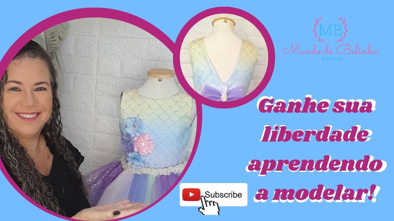 (Passo a Passo) Como fazer molde de vestido infantil decote V