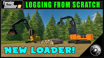 Trying The New Hitachi Loader! - Logging From Scratch 113 - Farming Simulator 2019 - FDR Logging