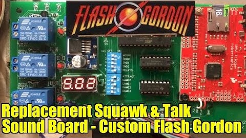 Replacement Squawk & Talk Sound Board #13: Custom Flash Gordon Pinball Sound Set