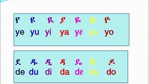 Learn Amharic Alphabet Part  2 Amharic Letters grouped in shape