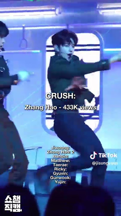 Most Viewed Fancam from Each Zb1 title tracks #zb1 #sunghanbin #zhanghao #kimjiwoong #kpop #shorts
