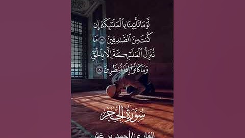 تلاوة خاشعة من سورة الحجر بصوت عذب جميل