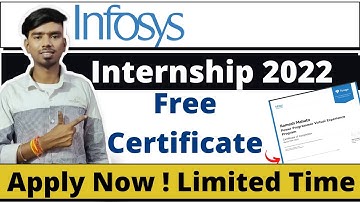 Infosys Summer Internship 2022 | Infosys Internship | Summer Internship 2022