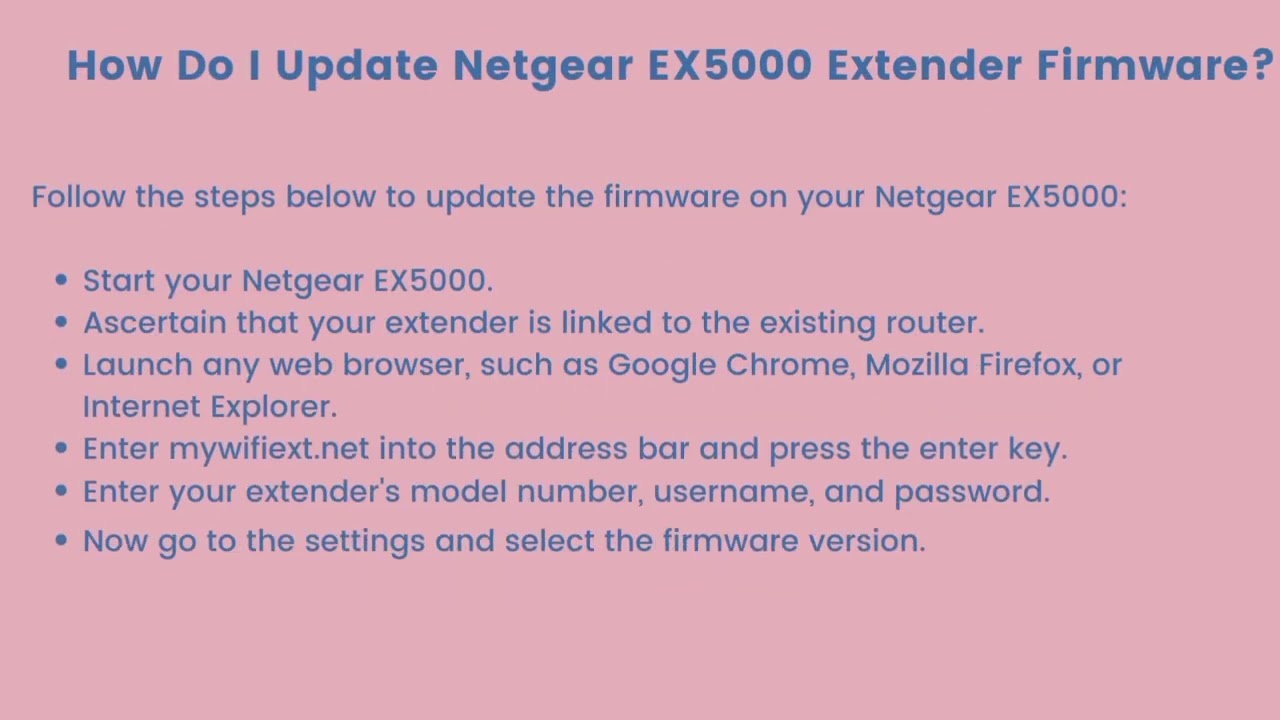 Netgear EX5000 Extender Setup