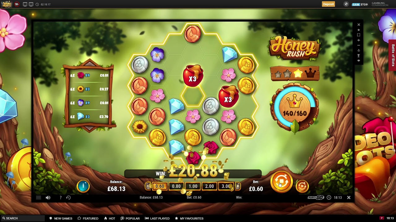 Honey Rush - Play 'n' Go   Decent Hit