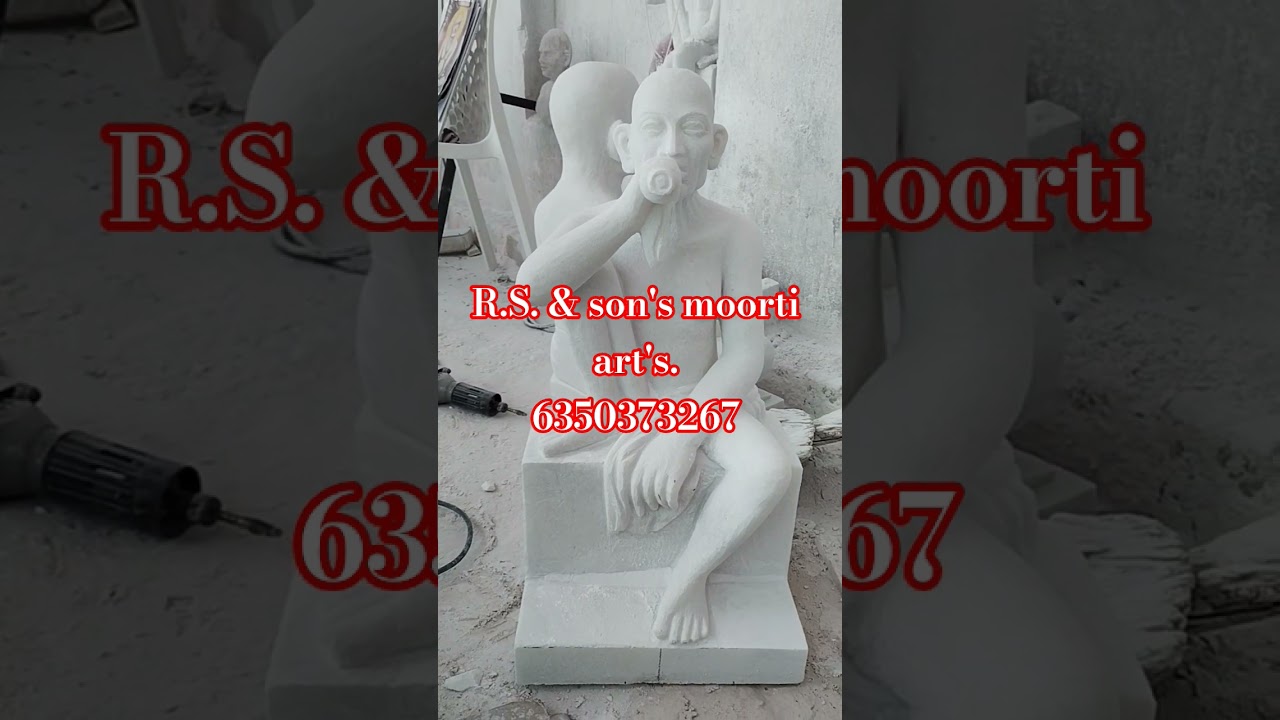 marble gajanan maharaj (guruji) moorti.